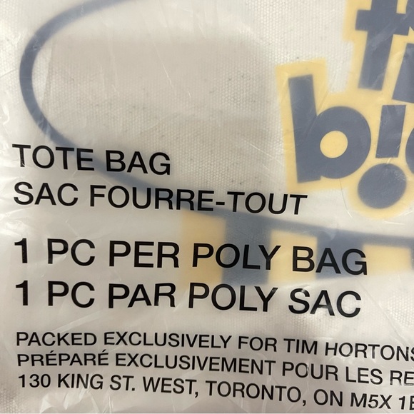 JUSTIN BIEBER x TIM HORTONS TOTE BAG - Picture 4 of 4